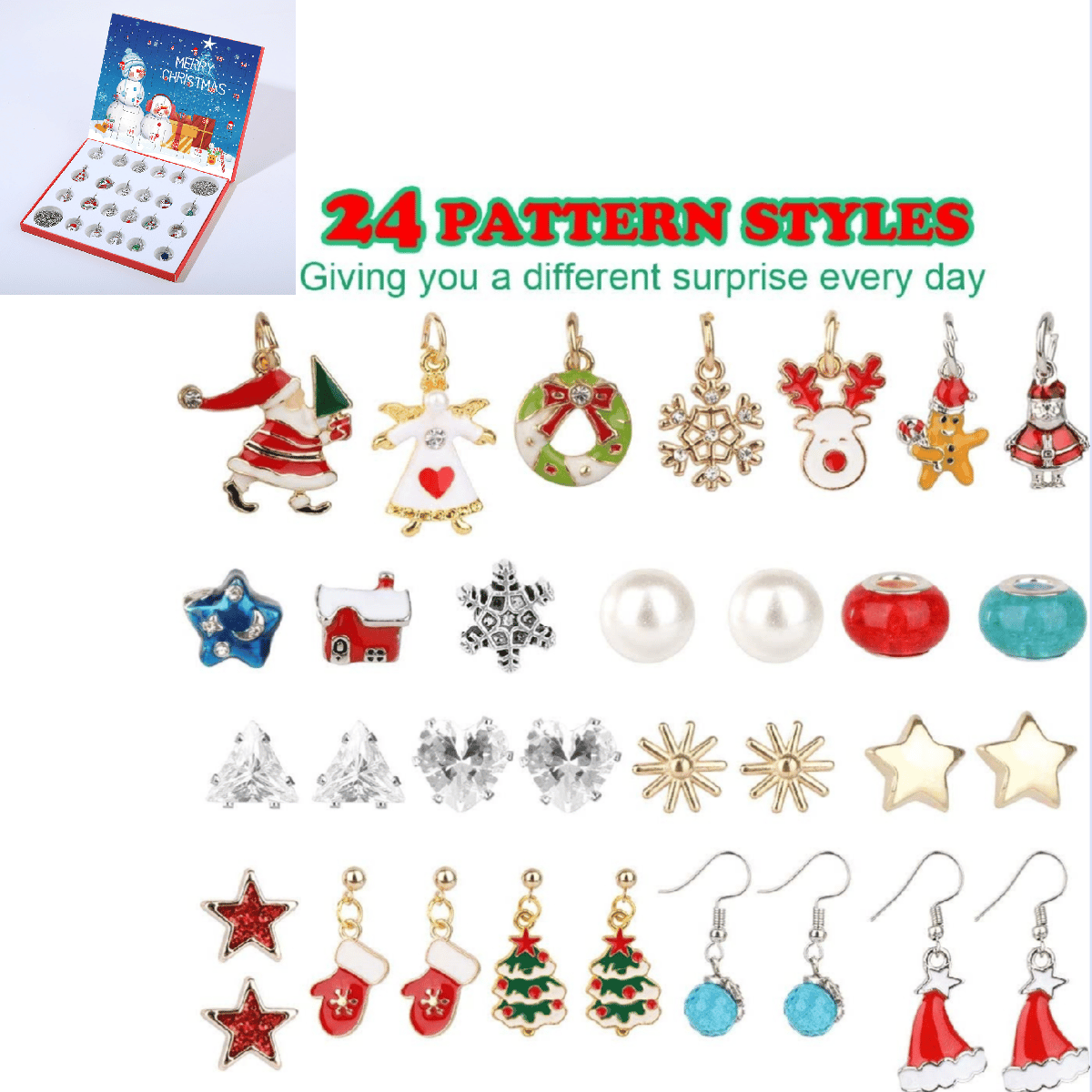 DIY Christmas Advent Calendar Bracelets Set | 24 Days Jewelry Gift 2025