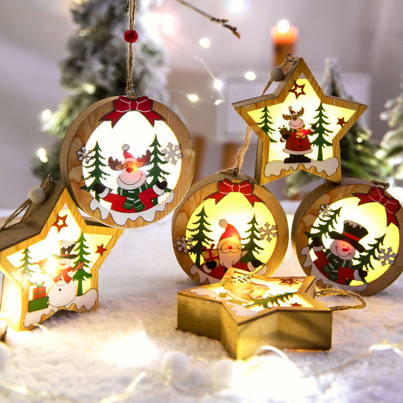 Christmas Tree Hanging Light Box | LED Holiday Decoration 2025
