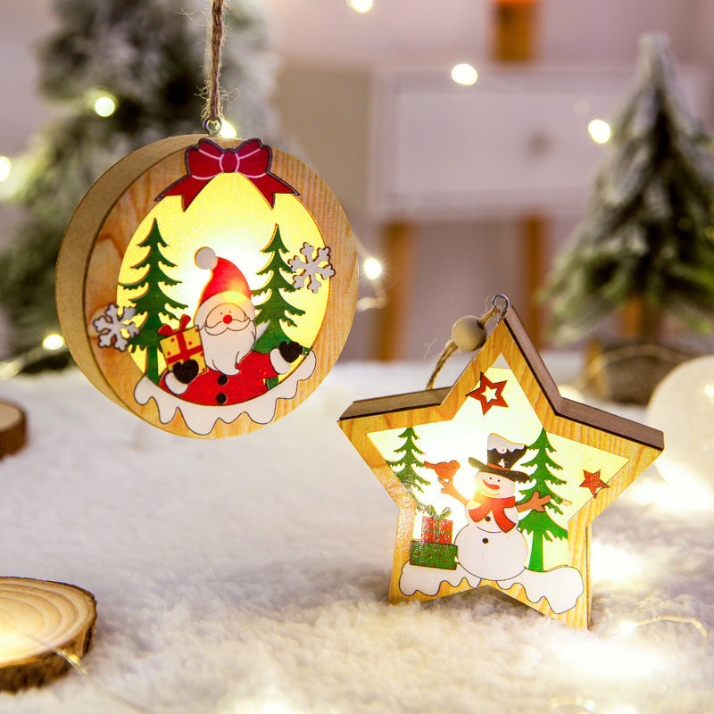 Christmas Tree Hanging Light Box | LED Holiday Decoration 2025
