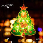 Christmas Window Hanging Lights | LED Holiday Decoration 2025