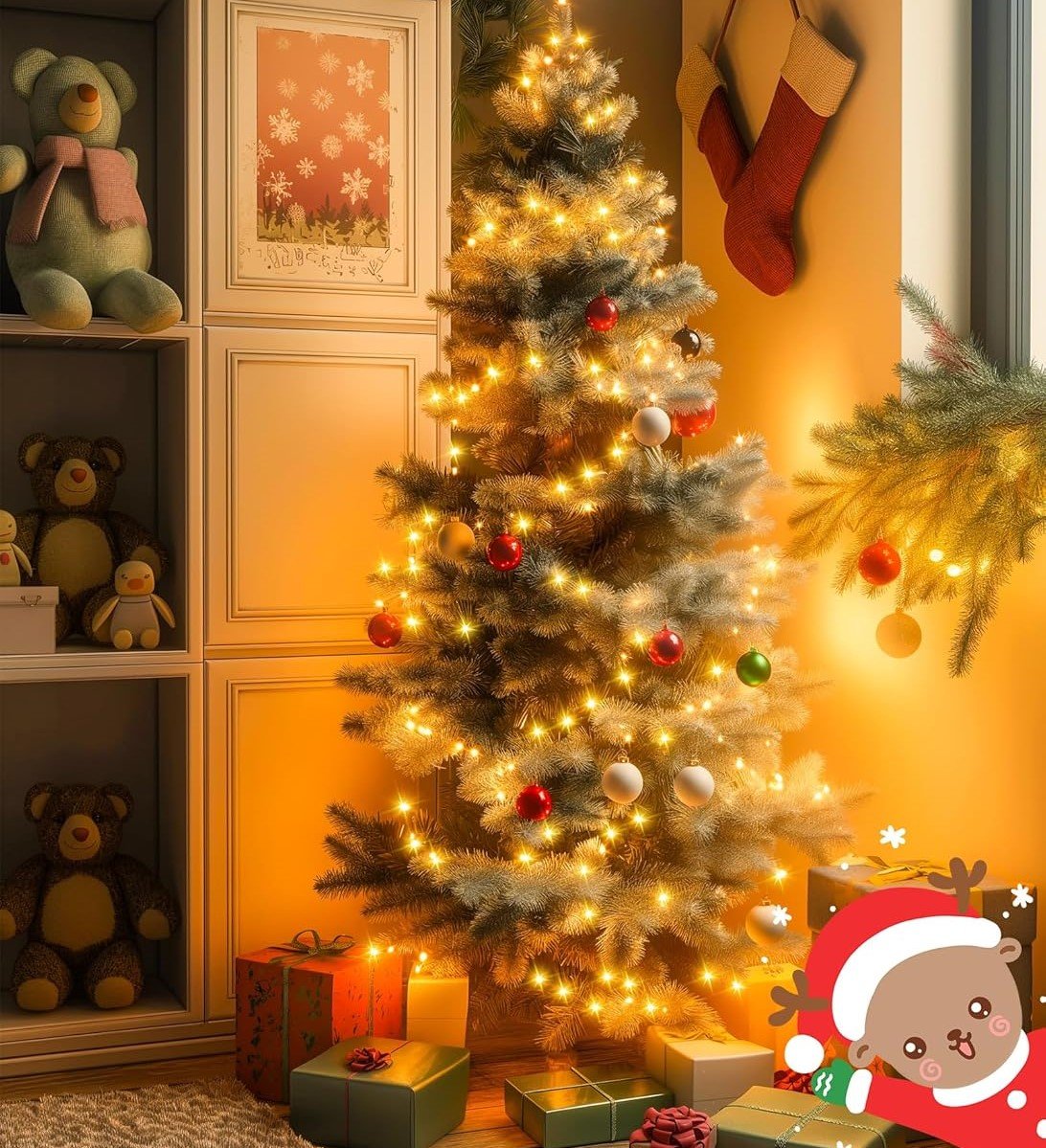 Christmas LED Firefly Twinkle String Lights – 8 Modes, 100–600 LEDs