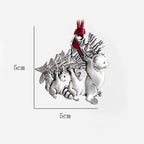 Solid Pewter Christmas Tree Ornament – Elegant Holiday Decoration