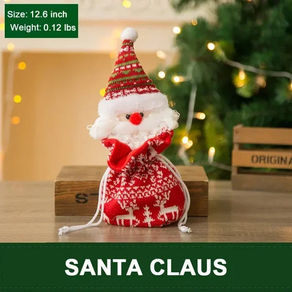Lovely Knitted Doll Christmas Gift Bags | Reusable Holiday Packaging 2025