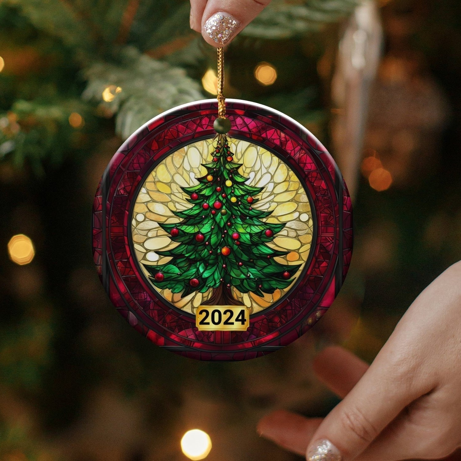 Christmas 2025 Ceramic Ornament – Festive Holiday Decoration