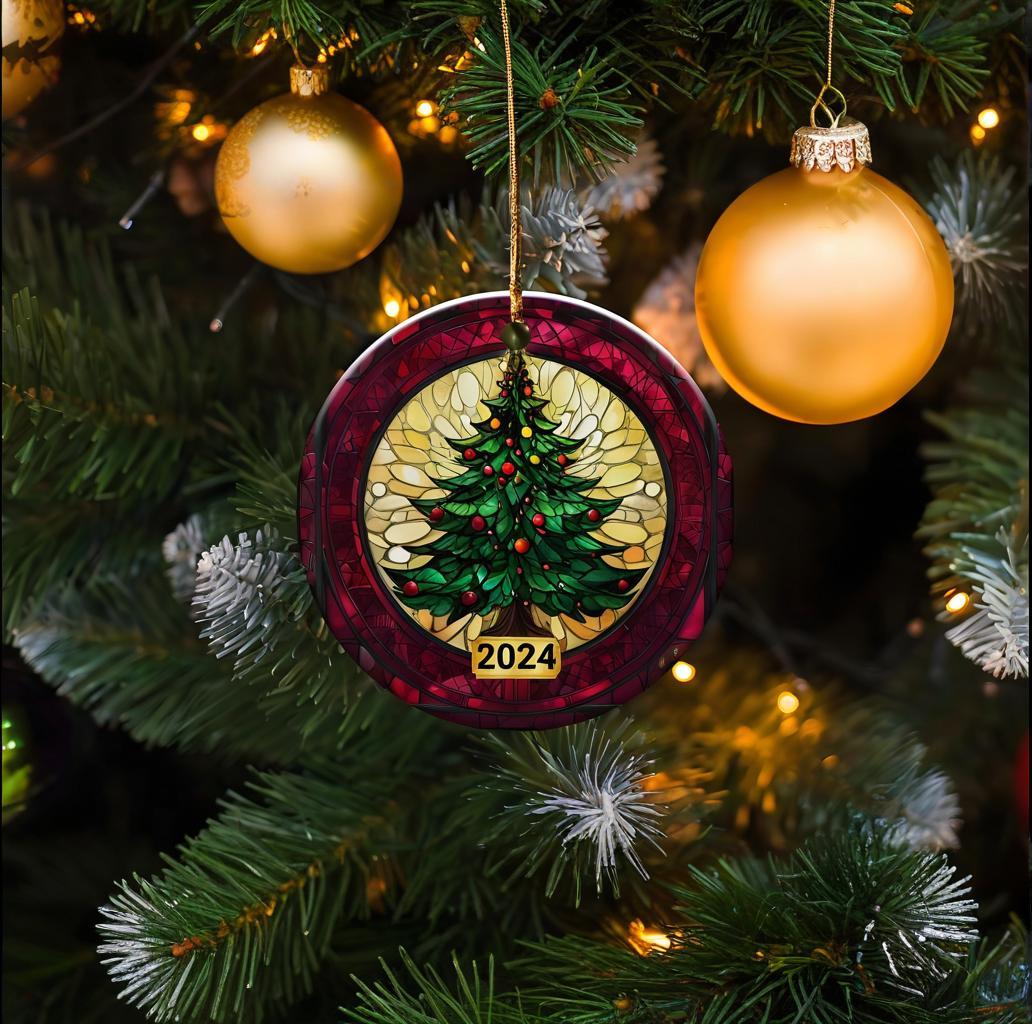 Christmas 2025 Ceramic Ornament – Festive Holiday Decoration