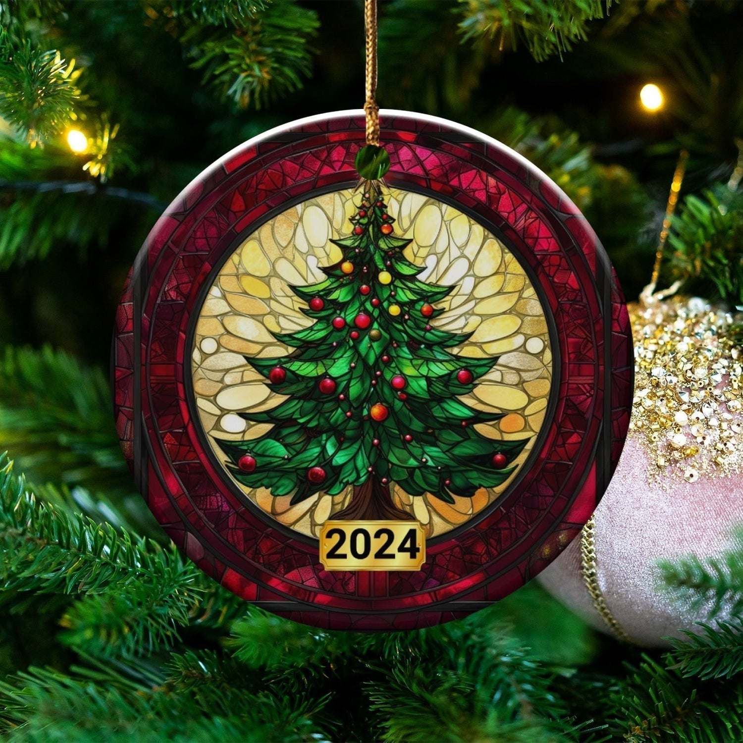 Christmas 2025 Ceramic Ornament – Festive Holiday Decoration