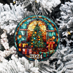 Christmas 2025 Ceramic Ornament – Festive Holiday Decoration