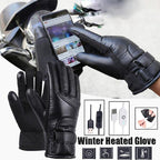 Up To 140°F Electric Waterproof/Snowproof Heated Gloves With Touch Screen Sensor