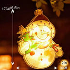 Christmas Window Hanging Lights | LED Holiday Decoration 2025