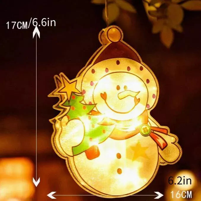 Christmas Window Hanging Lights | LED Holiday Decoration 2025