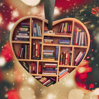 Book Lovers Heart Ornament | Reading-Themed Christmas Gift 2025
