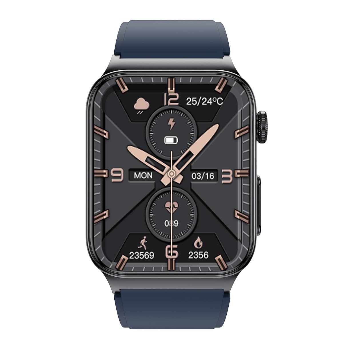 High-end ECG/PTT/HRV and Blood Glucose Blood Pressure Heart Rate Smart Health Watch