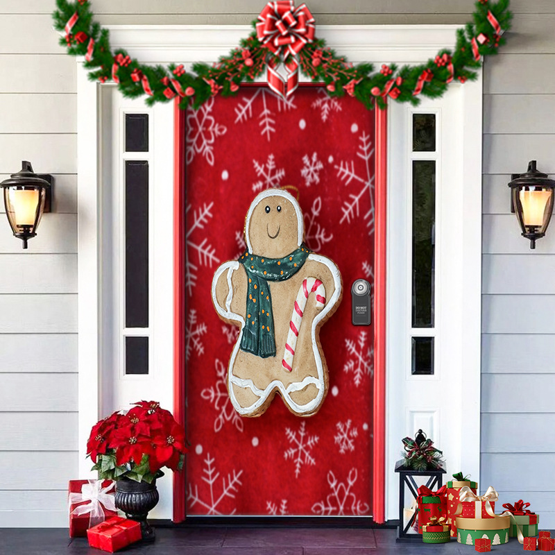 2025 Christmas Door Covers | Festive Holiday Front Door Decorations