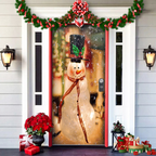 2025 Christmas Door Covers | Festive Holiday Front Door Decorations