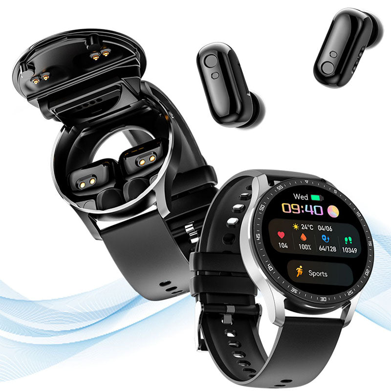 2 IN 1 Smartwatch With Earphones