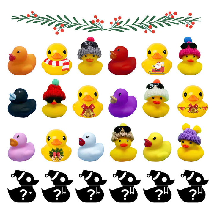 Christmas Rubber Ducks Advent Calendar | Fun Holiday Gift for Kids 2025