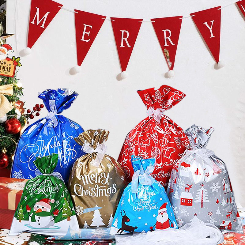 Drawstring Gift Bags – Reusable Party & Holiday Favor Bags