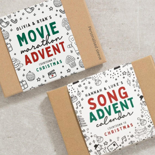 Christmas Advent Calendar Card Set | 24 Days Holiday Countdown 2025