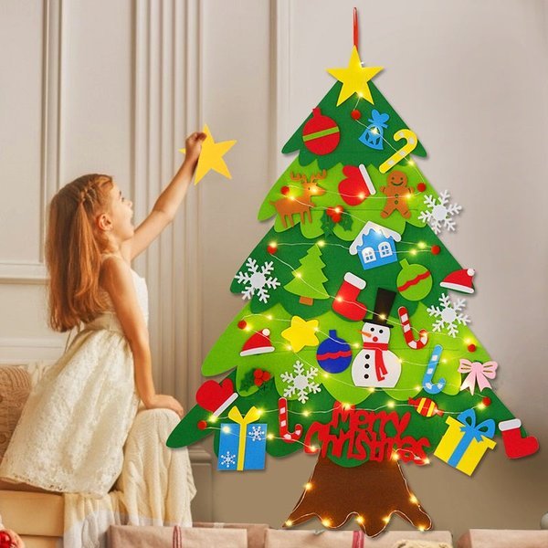 DIY Felt Christmas Tree Set | Kids Wall Hanging Decoration 2025