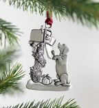 Solid Pewter Christmas Tree Ornament – Elegant Holiday Decoration