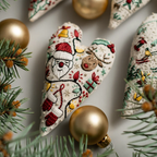 DIY Heart-Shaped Hand Embroidered Christmas Ornament Kit – 2025 Holiday Craft