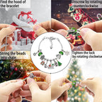 24 Pcs DIY Christmas Advent Calendar Bracelets Set | Holiday Jewelry Gift 2025