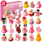 24-Piece Christmas Rubber Ducks Advent Calendar – Holiday Countdown Fun