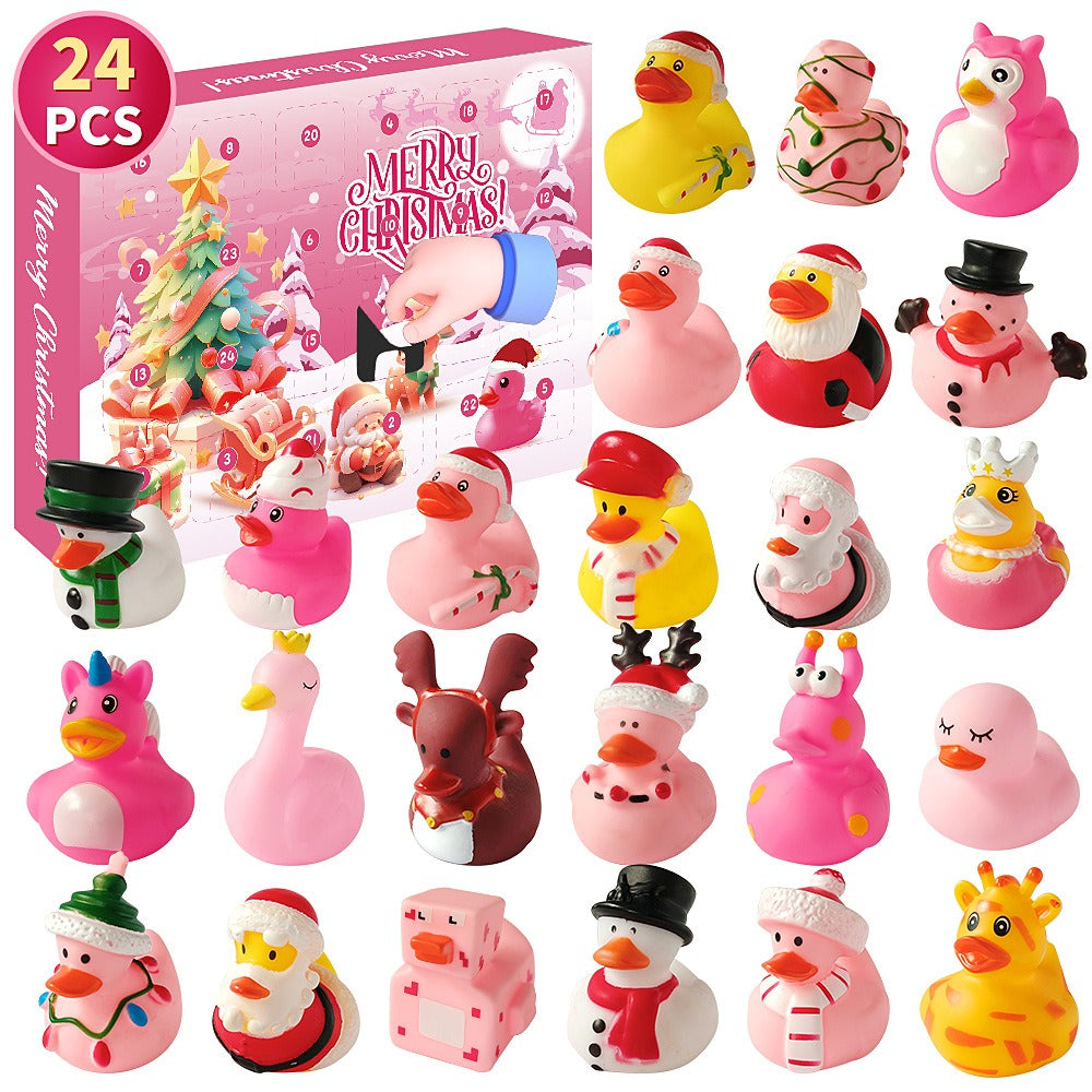 24-Piece Christmas Rubber Ducks Advent Calendar – Holiday Countdown Fun