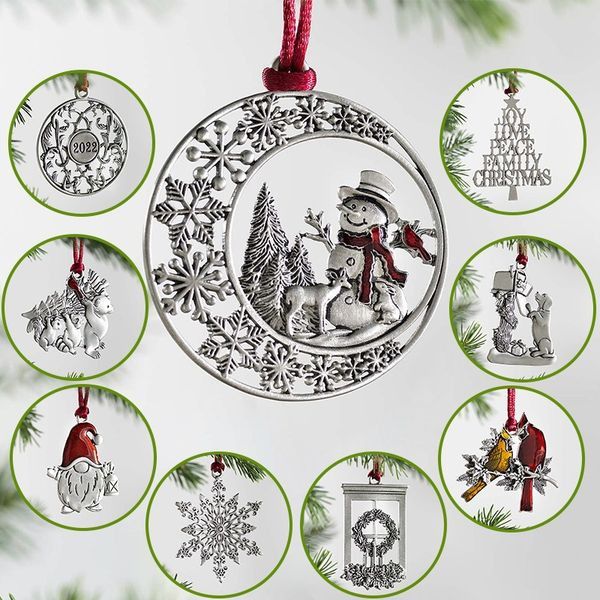 Solid Pewter Christmas Tree Ornament – Elegant Holiday Decoration