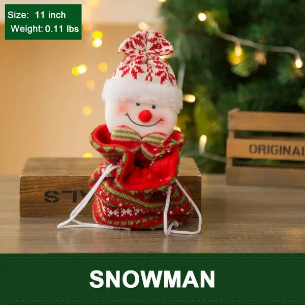 Lovely Knitted Doll Christmas Gift Bags | Reusable Holiday Packaging 2025