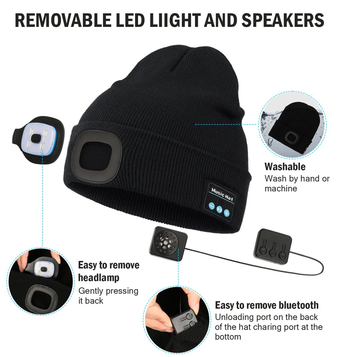 3-in-1 Bluetooth Beanie – Wireless Headphones & Warm Winter Hat 🎅🎄