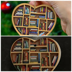 Book Lovers Heart Ornament | Reading-Themed Christmas Gift 2025