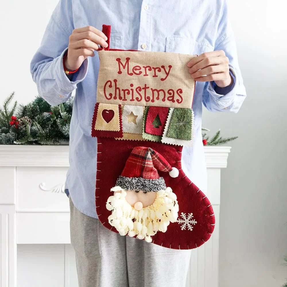 Christmas Stocking 2025 | Classic Holiday Decoration & Gift Holder