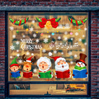 Christmas Window Stickers Set – Festive Holiday Décor for Home & Office