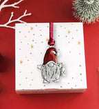 Solid Pewter Christmas Tree Ornament – Elegant Holiday Decoration