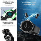 2 IN 1 Smartwatch With Earphones
