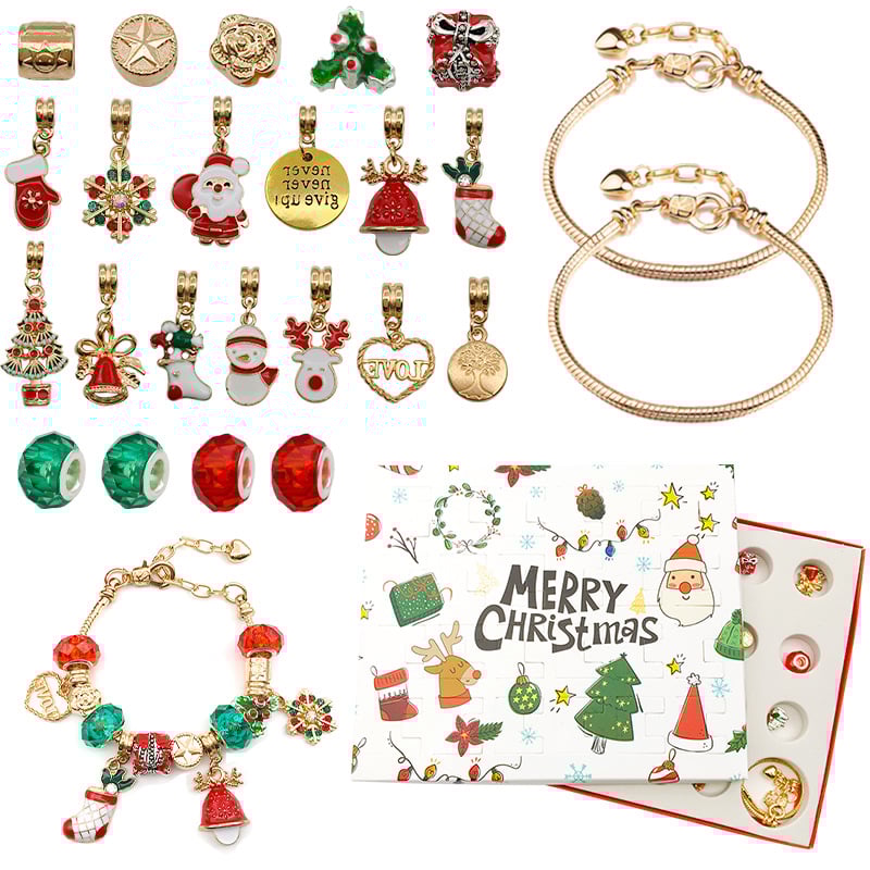 DIY Christmas Advent Calendar Bracelets Set | 24 Days Jewelry Gift 2025