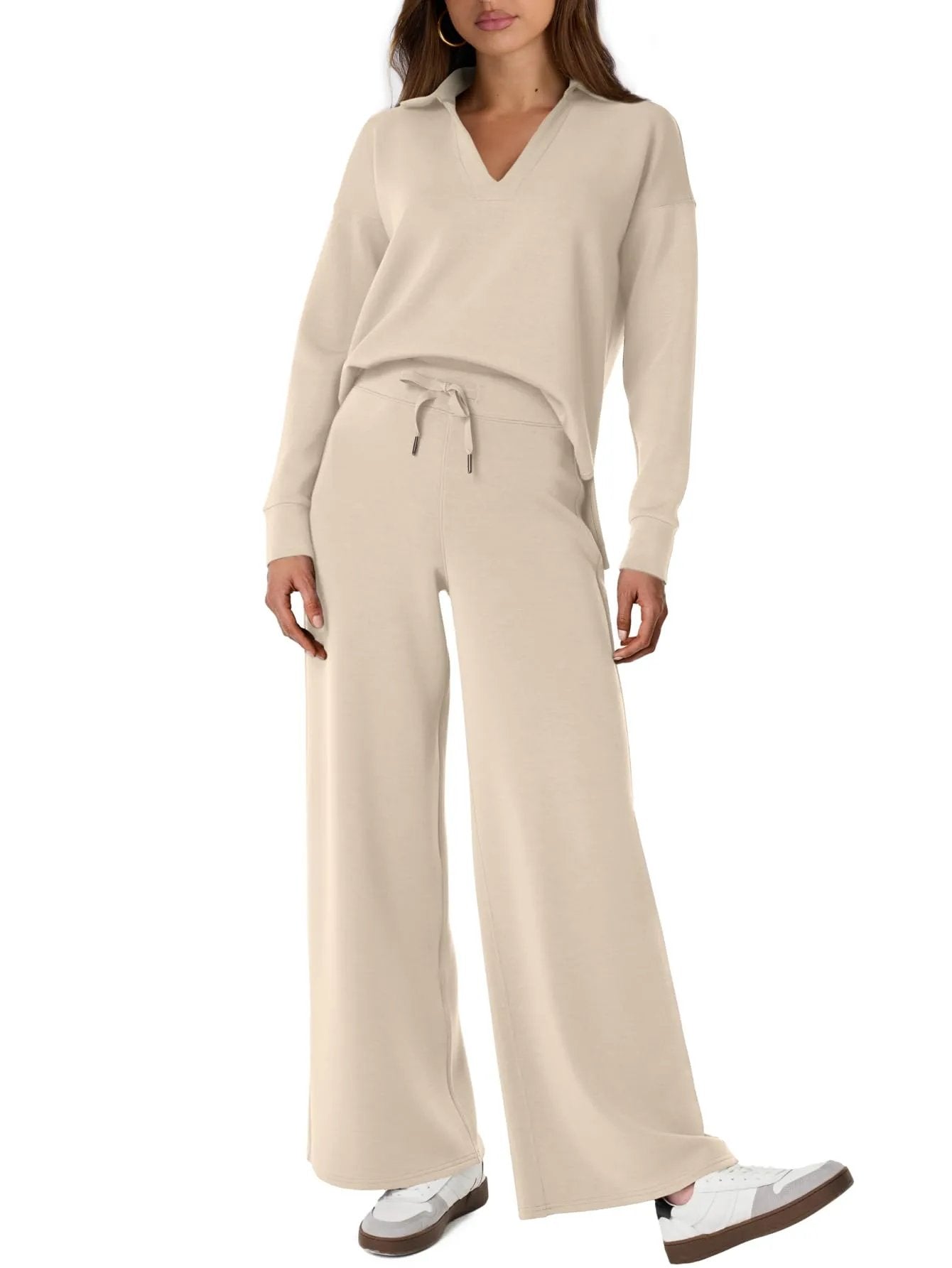 Constituent Women's 2 Piece Sets Outfits Casual Long Sleeve Sweatsuits Sets (🔥Same as in the video)