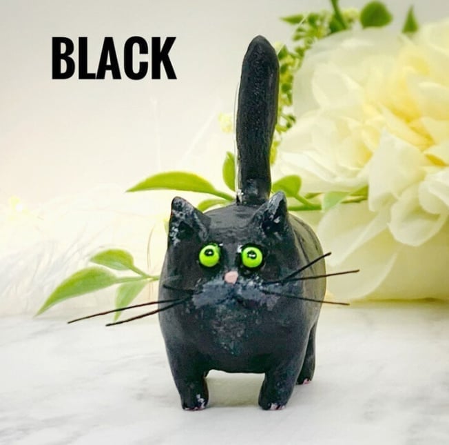 Kitty Miniature Sculpture | Cute Cat Figurine Home Decor 2025