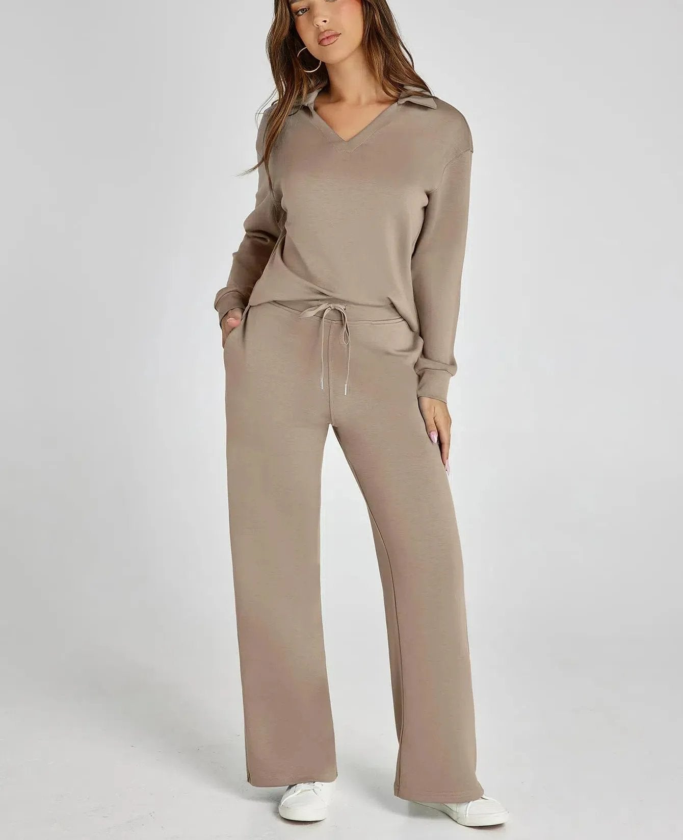 Constituent Women's 2 Piece Sets Outfits Casual Long Sleeve Sweatsuits Sets (🔥Same as in the video)