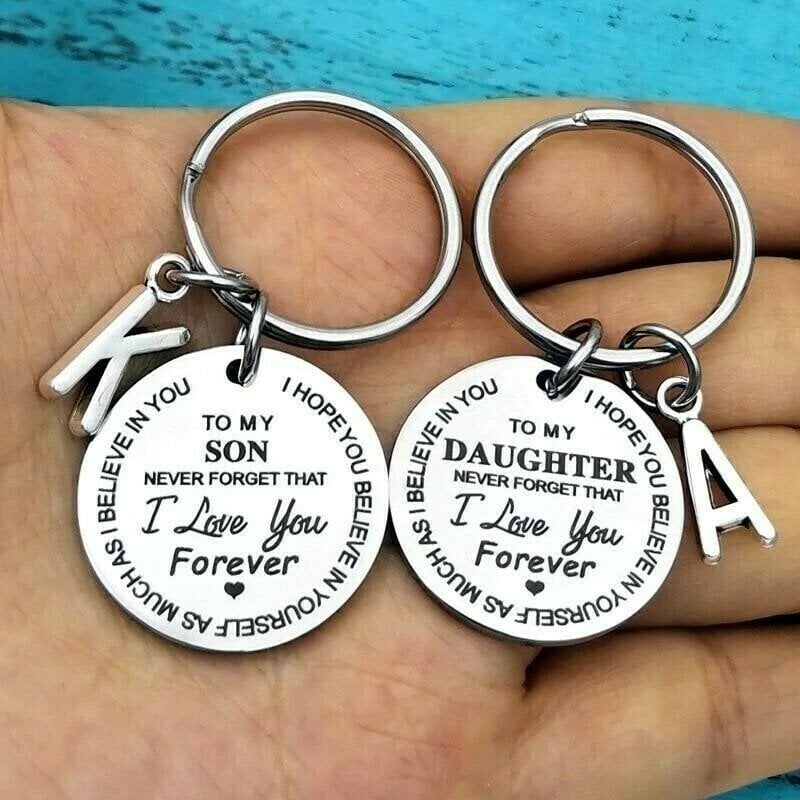 My Son/Daughter I Love You Forever” Keychain – Best Gift for Mom & Dad