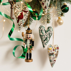 DIY Heart-Shaped Hand Embroidered Christmas Ornament Kit – 2025 Holiday Craft