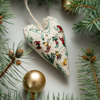 DIY Heart-Shaped Hand Embroidered Christmas Ornament Kit – 2025 Holiday Craft