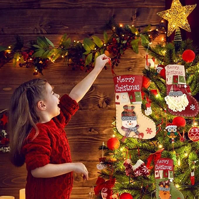 Christmas Stocking 2025 | Classic Holiday Decoration & Gift Holder