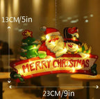 Christmas Window Hanging Lights | LED Holiday Decoration 2025