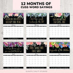 2026 Funny Calendar for Tired-Ass Women | Sarcastic & Relatable Gift Idea