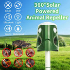 360° Animal Repellent Deterrent – 3-in-1 Ultrasonic, Motion Sensor & Flash Light Pest Control