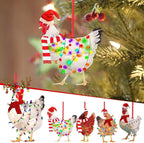 Christmas Chicken Ornament | Funny Holiday Tree Decoration & Gift 2025