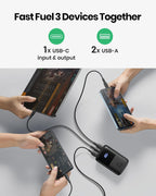 INIU Portable Charger, Smallest 22.5W 10000mAh Power Bank, USB C in/Output Fast Charging 3-Output Mini Battery Pack Charger with Phone Holder for iPhone 16 15 14 13 12 Samsung S23 Google iPad Tablet