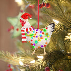Christmas Chicken Ornament | Funny Holiday Tree Decoration & Gift 2025
